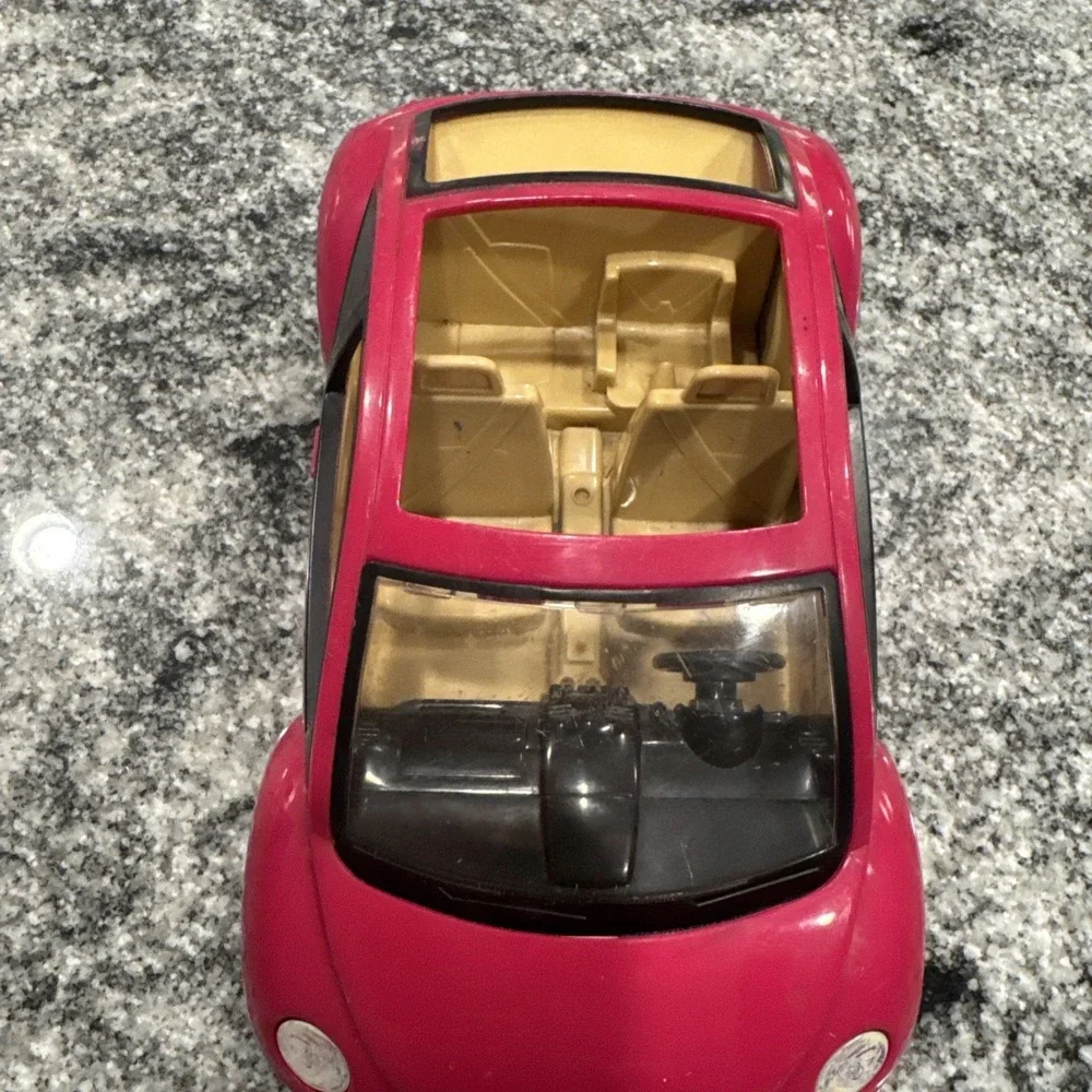 Fisher Price Loving Family Dollhouse VW BUG Pink Volkswagen NEW BEETLE Car 75342